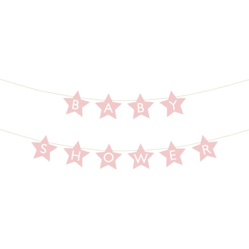 Guirlande Baby Shower Rose- 2, 90m 