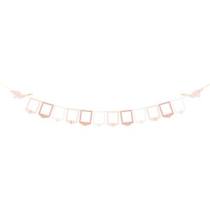 Guirlande Porte-Photos Cigogne Rose - 3m