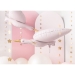 Ballon Aluminium Hlium Cigogne Rose. n2