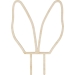 Cake Toppers Oreilles de Lapin - Bois. n1