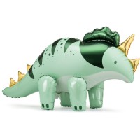 Ballon Aluminium Hlium Triceratops Vert