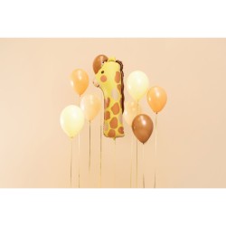 Ballon Aluminium Hlium Animaux Chiffre 1 - Girafe. n1