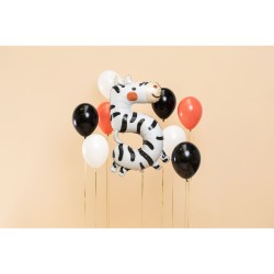 Ballon Aluminium Hélium Animaux Chiffre 5 - Zèbre. n°1