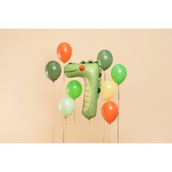 Ballon Aluminium Hlium Animaux Chiffre 7 - Crocodile. n1