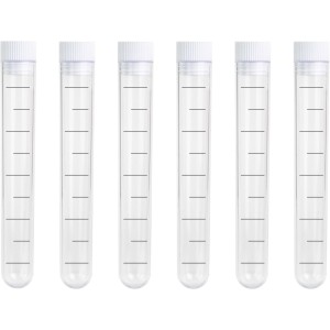 6 Tubes  Essai en Verre - 13 ml