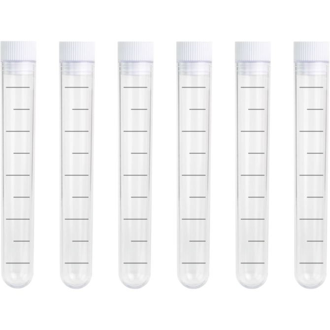 6 Tubes  Essai en Verre - 13 ml 