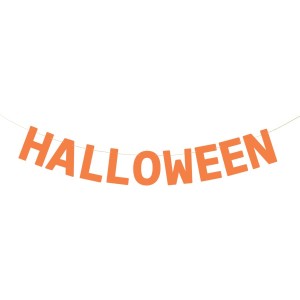 Banniere Halloween Orange - 2,5 m