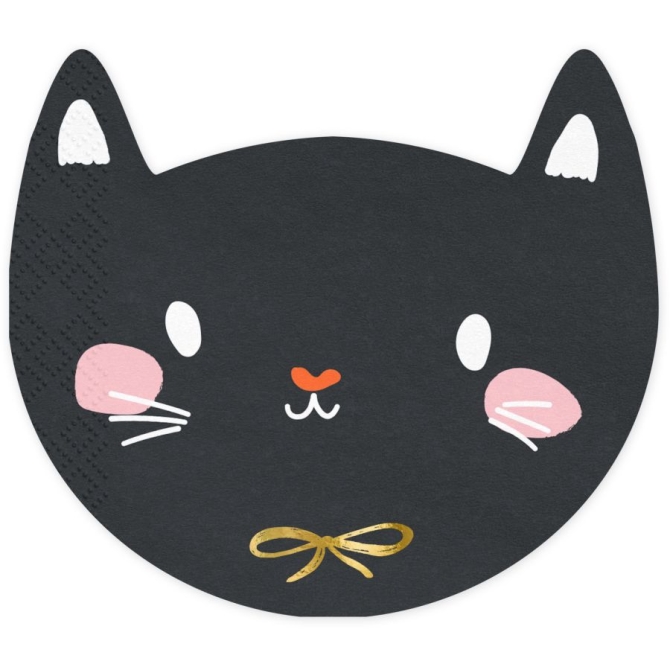 20 Serviettes Chat Kawai 