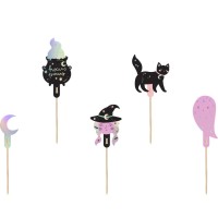 6 Pics Cake Toppers Halloween Kawaii