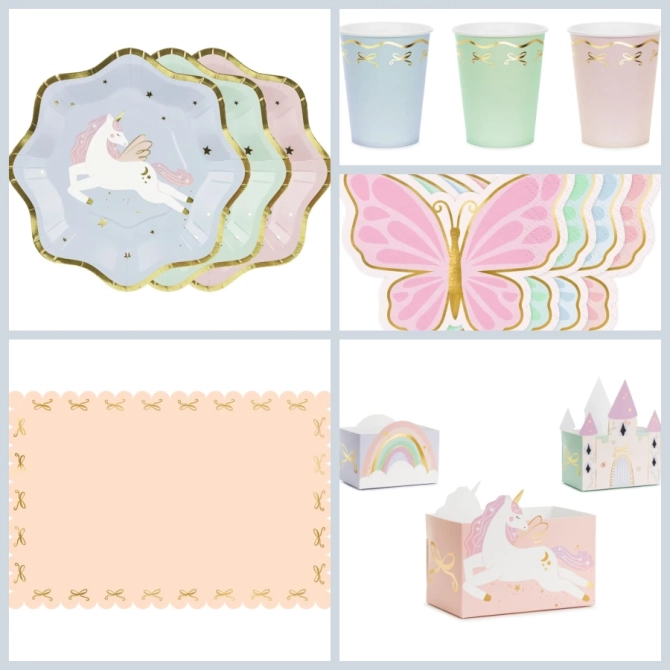 Grande Bo�te � F�te R�ve Licorne et Magie Papillon 