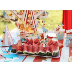 6 Pics Cake Toppers Cirque. n2