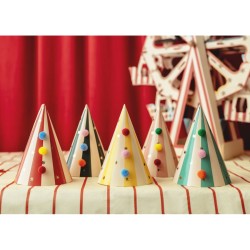 6 Chapeaux avec Pompons  Cirque. n1
