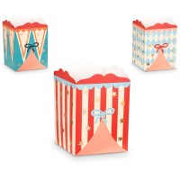 Contient : 1 x 6 Botes  Popcorn  Cirque