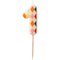 Bougie Chiffre 1 Losange - Cirque