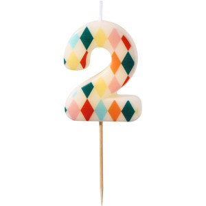 Bougie Chiffre 2 Losange - Cirque