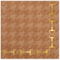 Contient : 1 x 12 Serviettes Etrier - Cheval & quitation