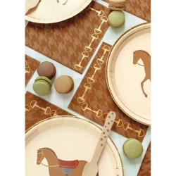 12 Serviettes Etrier - Cheval & quitation. n2