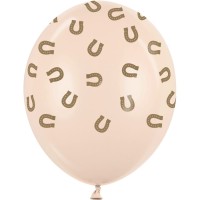 Contient : 1 x 6 Ballon Fer  Cheval - Cheval & quitation