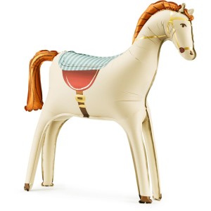 Ballon Aluminium Gant Cheval & quitation - Cheval Blanc  86 cm