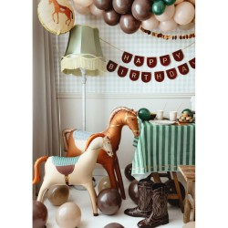 Ballon Aluminium Gant Cheval & quitation - Cheval Blanc  86 cm. n3