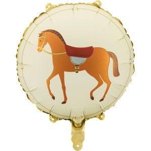 Ballon Aluminium Hlium Cheval & quitation - Cheval  45cm