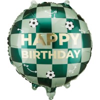 Ballon Aluminium Hlium Happy Birthday Ballons de Foot - 35 cm