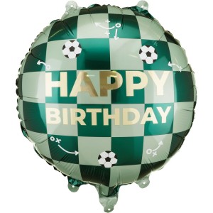 Ballon Aluminium Hlium Happy Birthday Ballons de Foot - 35 cm