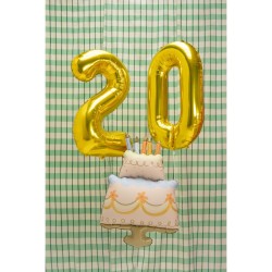 Ballon Gant Aluminium Hlium Gteau - 75 cm. n1