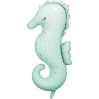 Ballon Gant Aluminium Hlium Hippocampe - 98 cm