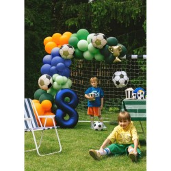 4 Ballons Aluminium Hlium Guirlandes  +  Ballons de Foot. n1
