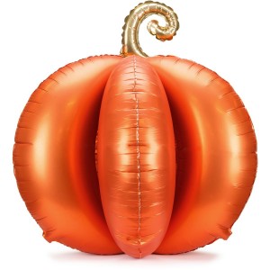 Ballon Aluminium Debout Citrouille 3D - 90 cm