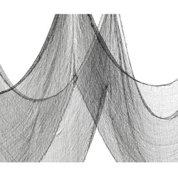 Tissu Dcoratif Lisse Noir - 9, 8 m. n1