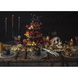Nappe Toile d Araigne Noire - 180 cm. n2