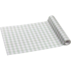 Chemin de table à Carreaux Verts. n°1