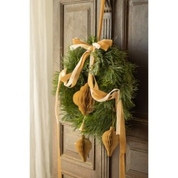 Ruban Velours Or Froid  25 mm x 10 m. n1