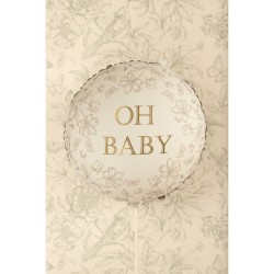 Ballon Aluminium Hlium  Oh Baby   35 cm. n2