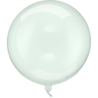Ballon Aluminium Hlium  Boule Vert Transparent   40 cm