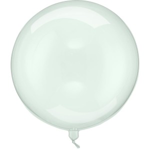 Ballon Aluminium Hlium  Boule Vert Transparent   40 cm