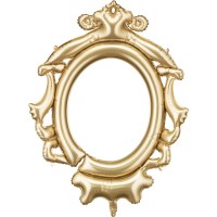 Ballon Aluminium Hlium  Cadre Dor  95 cm