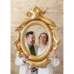 Ballon Aluminium Hélium – Cadre Doré – 95 cm. n°2