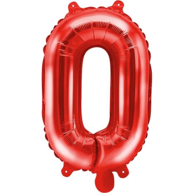Ballon Aluminium Hélium – Lettre O Rouge – 35 cm