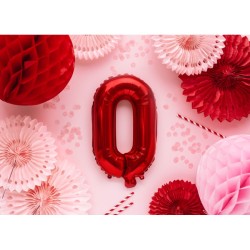 Ballon Aluminium Hélium – Lettre O Rouge – 35 cm. n°1
