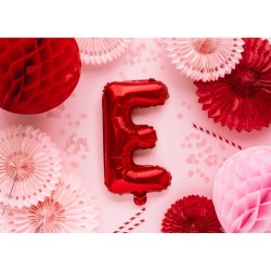 Ballon Aluminium Hélium – Lettre E Rouge – 35 cm. n°1