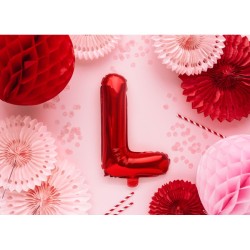 Ballon Aluminium Hélium – Lettre L Rouge – 35 cm. n°1