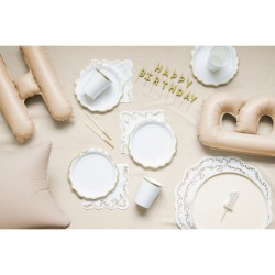 Présentoir à Gâteau Acrylique – Beige – Ø 24 cm. n°1