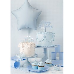 12 Pailles en Plastique – Bleu Clair – 23 cm. n°5