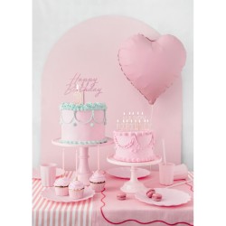 12 Pailles en Plastique – Rose – 23 cm. n°5