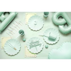 12 Pailles en Plastique – Vert – 23 cm. n°2