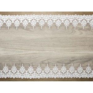 Chemin de Table Dentelle  Blanc Cass  9 m
