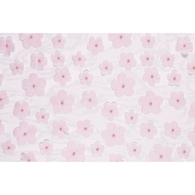 Chemin de Table Fleurs – Rose Clair – 5 m